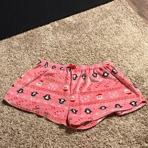Source Unknown Pink Penguin Pajama Shorts
